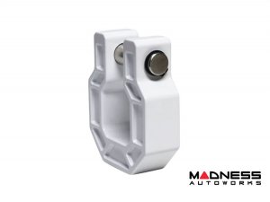 Jeep Wrangler JL Billet D-Ring - Royal Show Shackle - Aluminum - White - Single